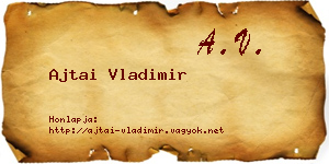 Ajtai Vladimir névjegykártya